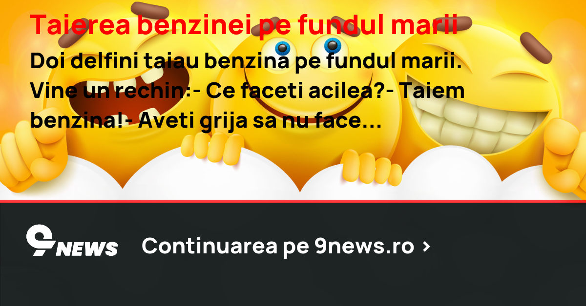 Taierea benzinei pe fundul marii