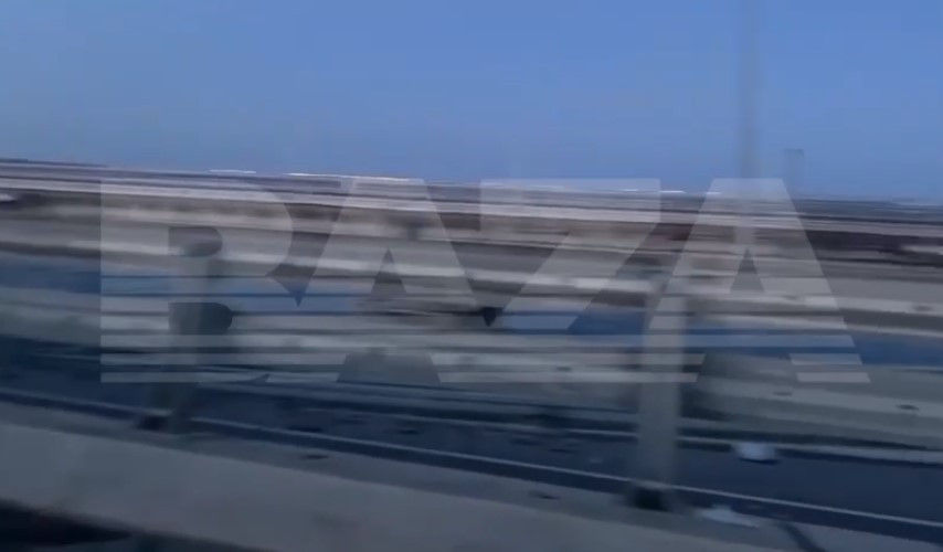 Podul Kerci din Crimeea, lovit de drone: primele imagini și reacția Ucrainei