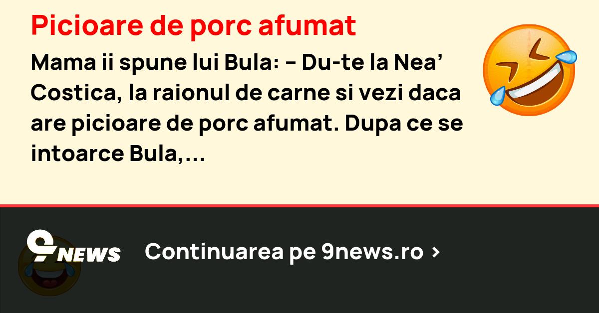 Picioare de porc afumat