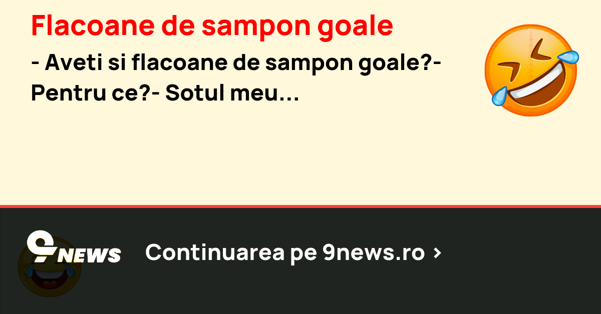 Flacoane de sampon goale