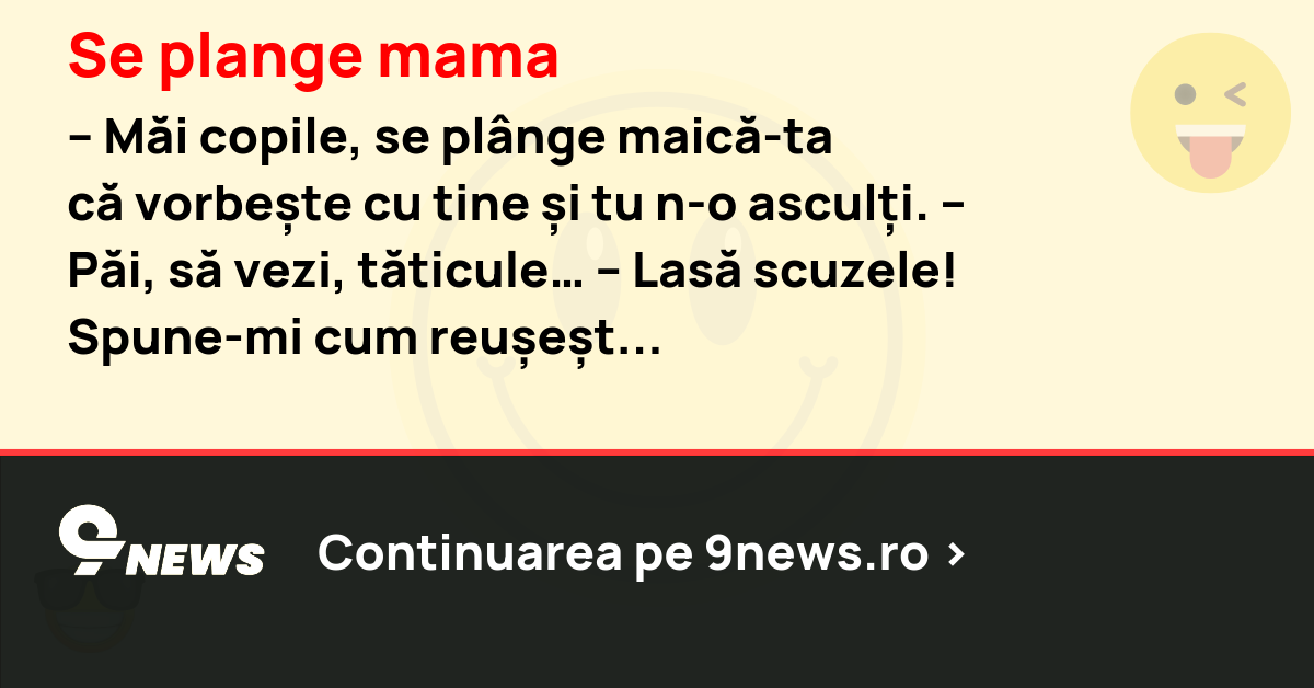 Se plange mama