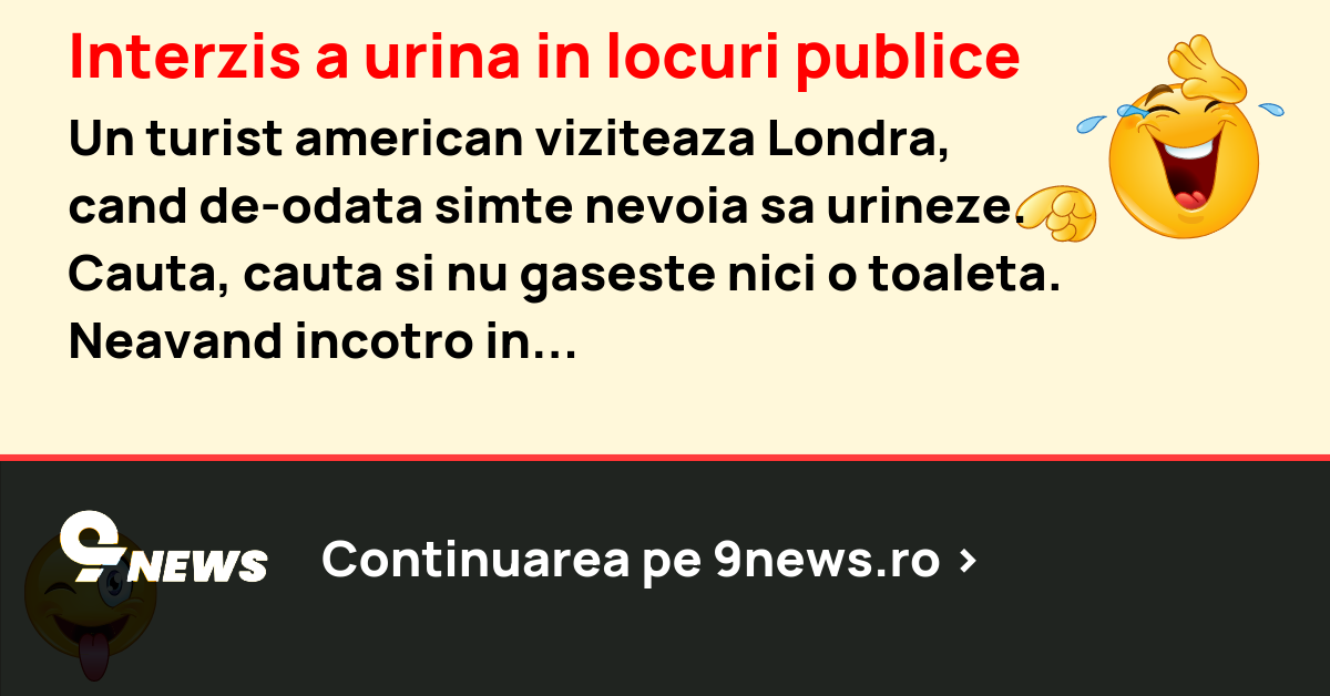 Interzis a urina in locuri publice