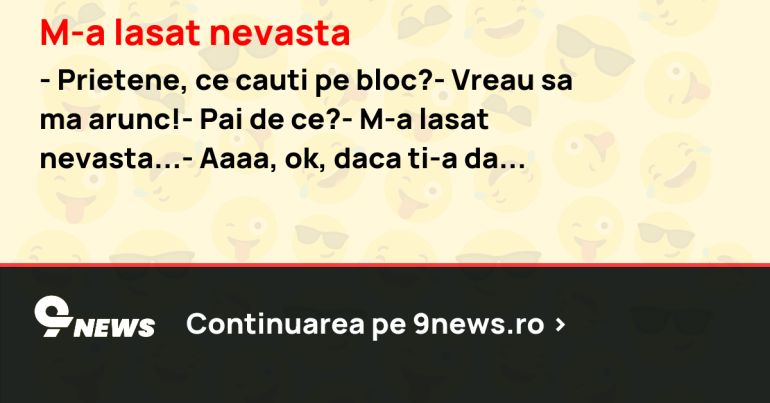 M-a lasat nevasta