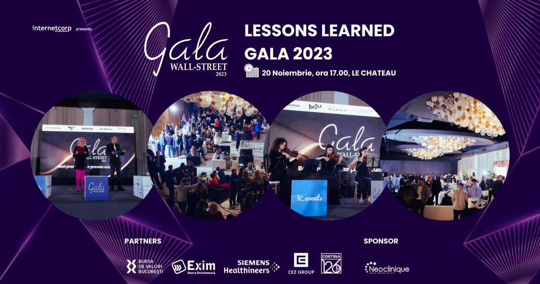 Gala Wall-Street.ro 2023: Lecțiile învățate de companiile de top și liderii de business ai României