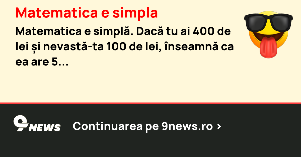 Matematica e simpla