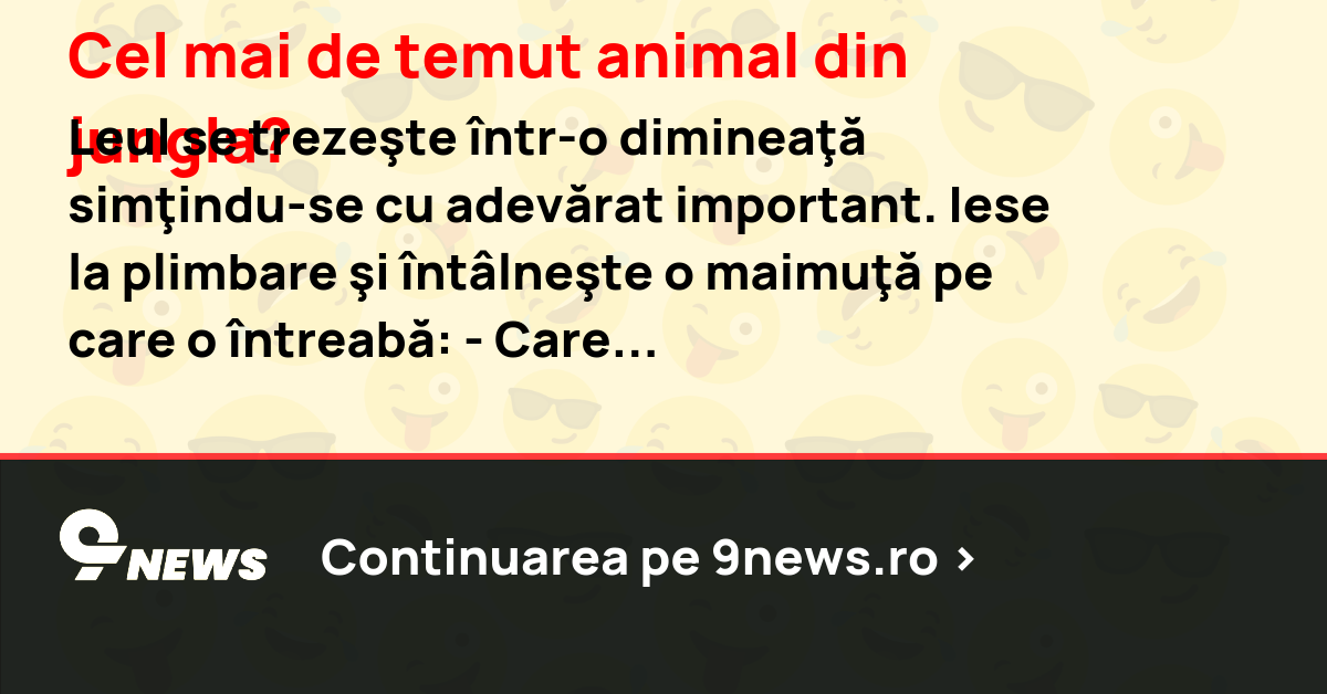 Cel mai de temut animal din jungla?