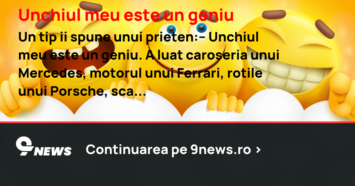 Unchiul meu este un geniu