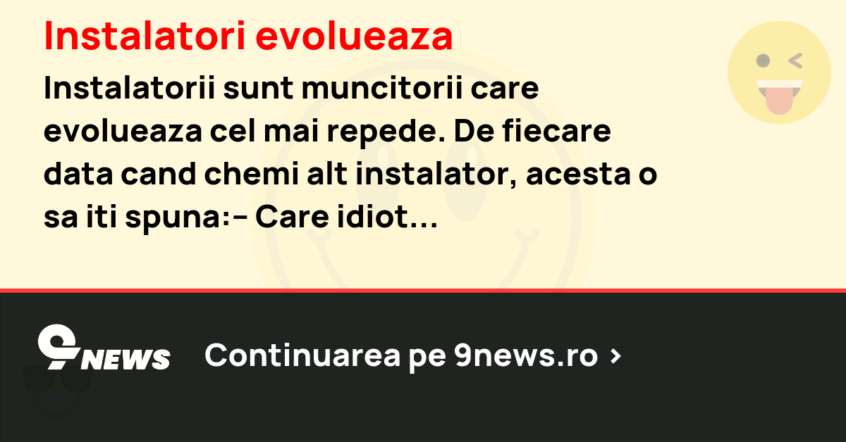 Instalatori evolueaza
