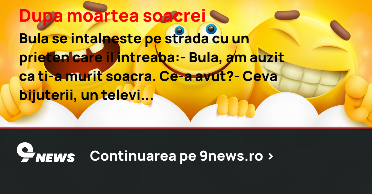 Dupa moartea soacrei