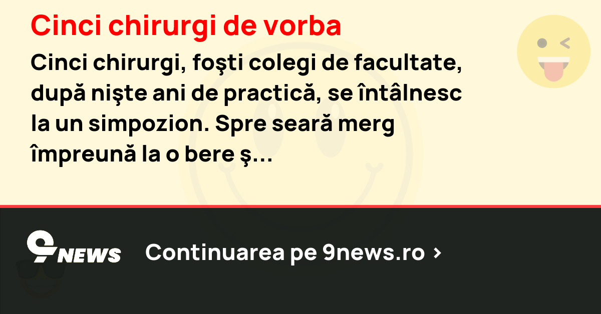 Cinci chirurgi de vorba