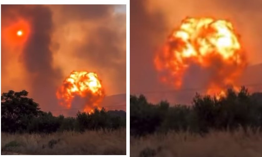 Incendii în Grecia. Explozie puternică la un depozit de muniţii din zona Volos: „Este o situație fără precedent”