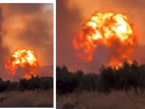 Incendii în Grecia. Explozie puternică la un depozit de muniţii din zona Volos: „Este o situație fără precedent”