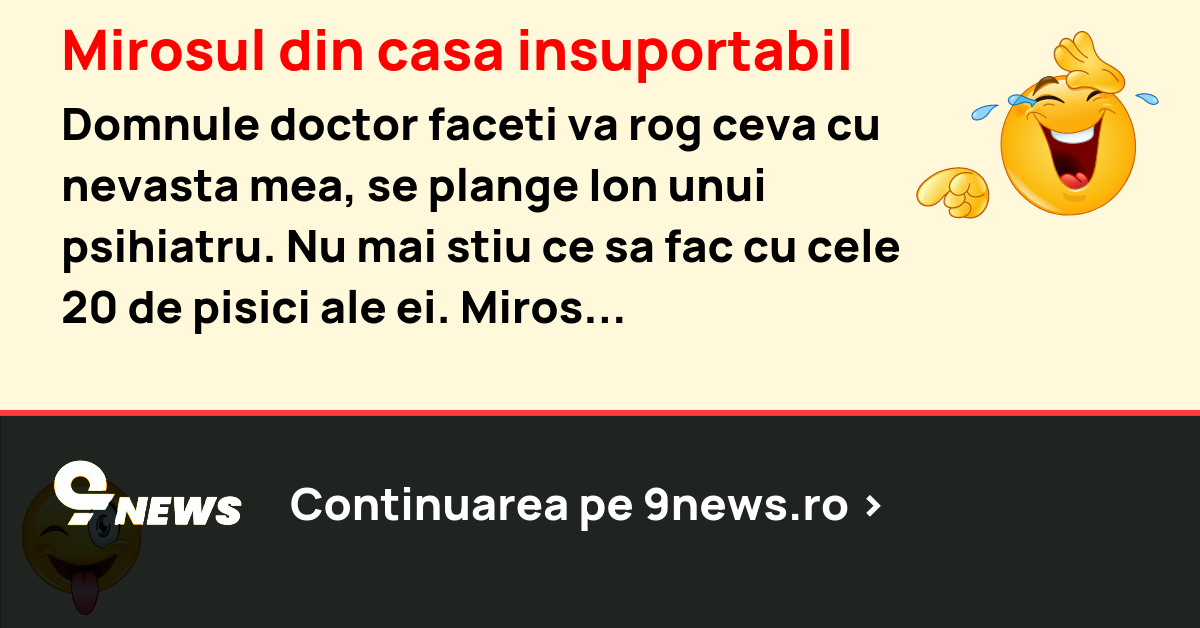 Mirosul din casa insuportabil