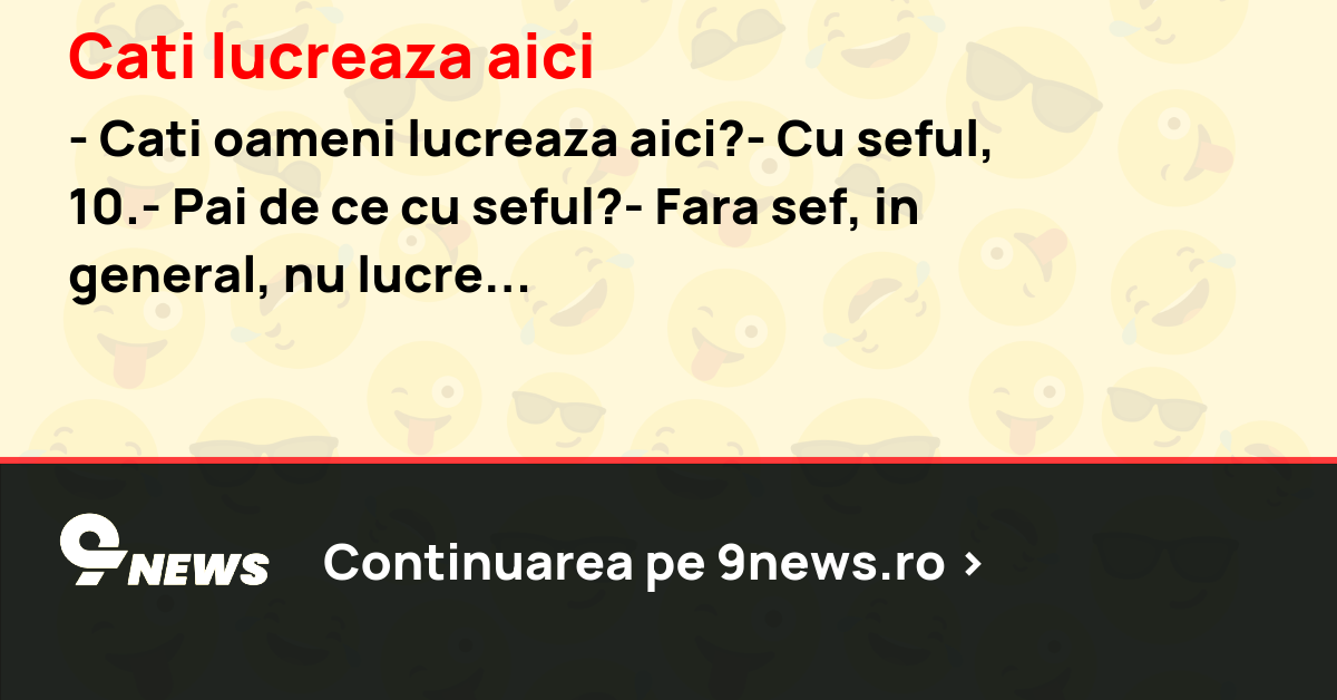 Cati lucreaza aici