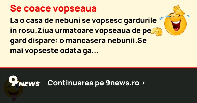 Se coace vopseaua