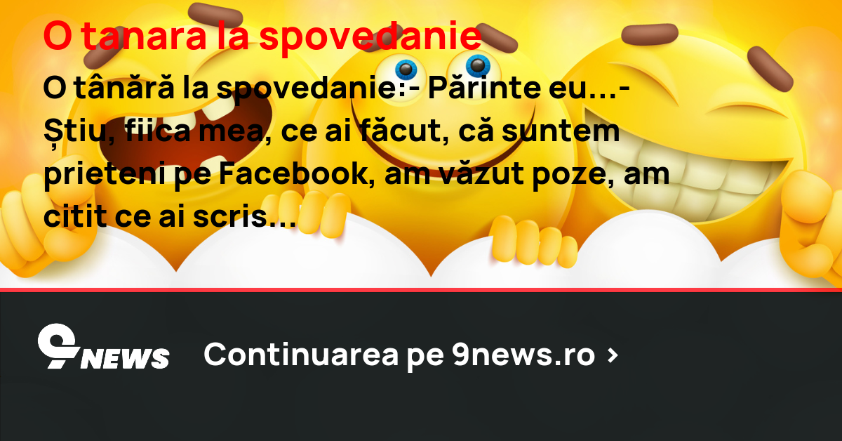 O tanara la spovedanie