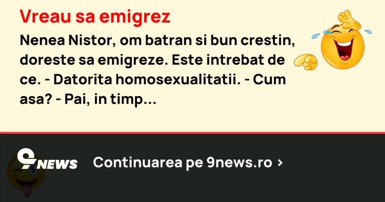 Vreau sa emigrez