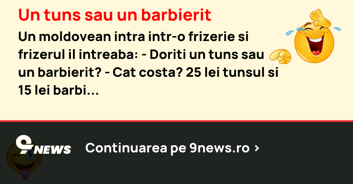 Un tuns sau un barbierit