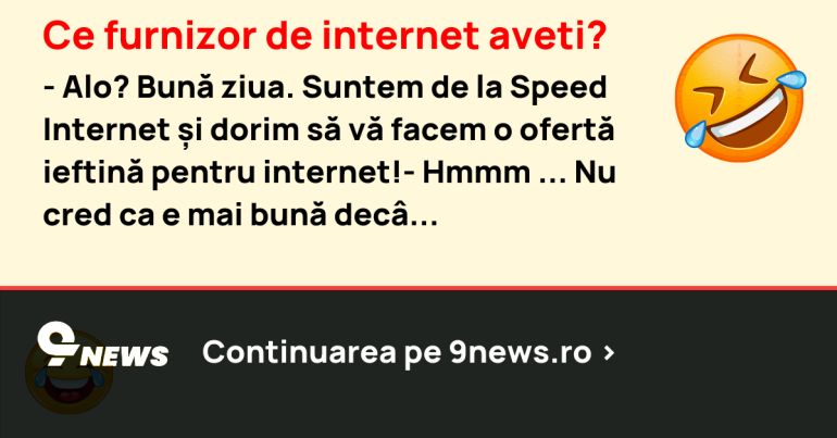 Ce furnizor de internet aveti?