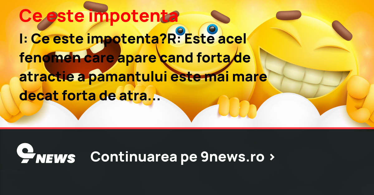 Ce este impotenta