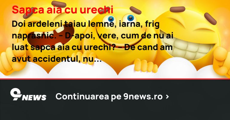 Sapca aia cu urechi