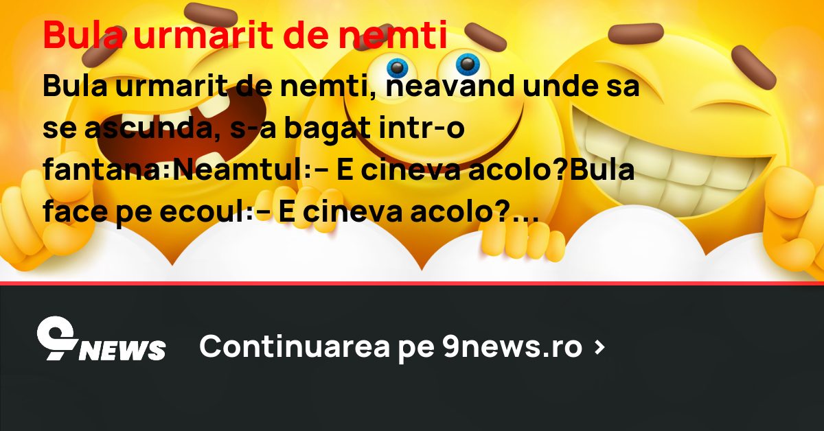 Bula urmarit de nemti