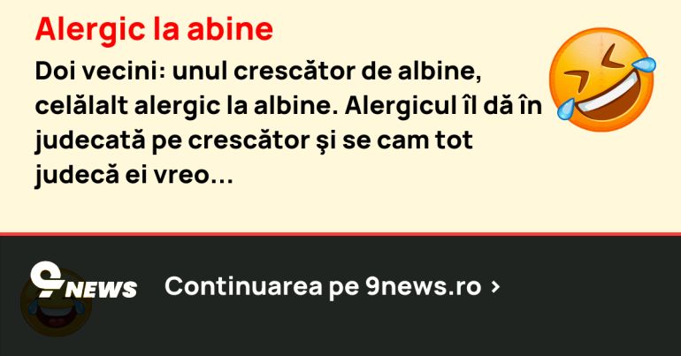 Alergic la abine