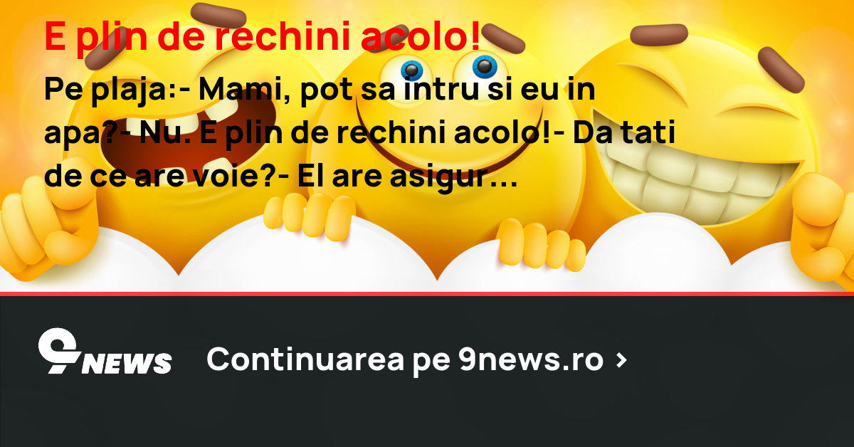 E plin de rechini acolo!