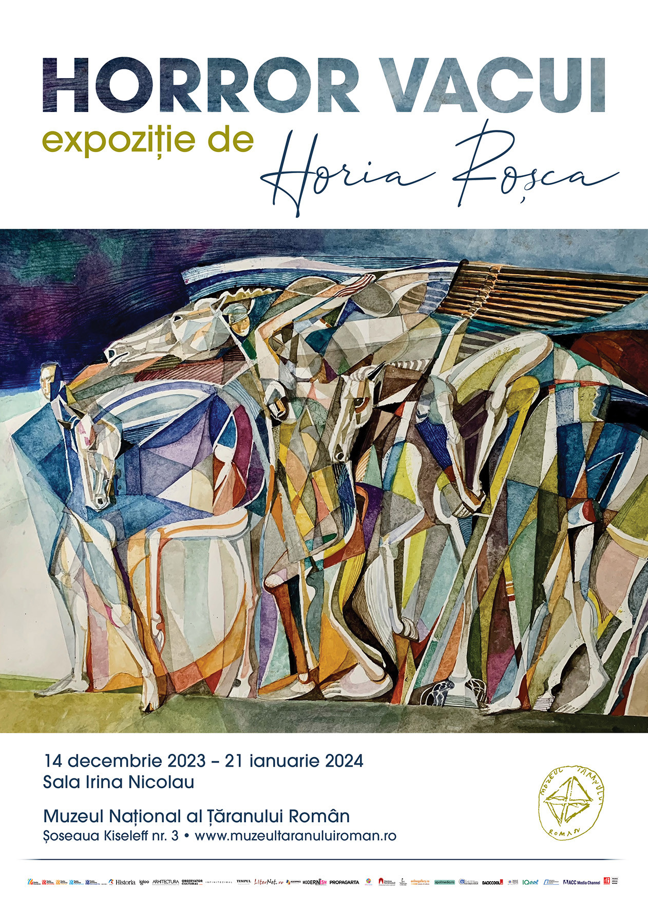 HORROR VACUI. Expoziție de Horia Roșca, 14 decembrie 2023 – 21 ianuarie 2024, Sala Irina Nicolau Muzeul Național al Țăranului Român
