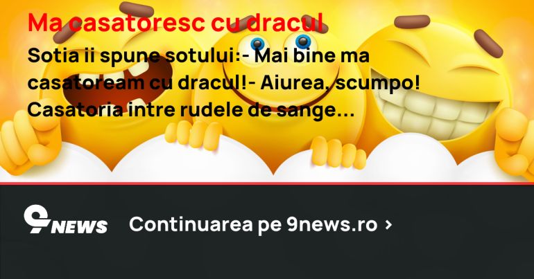 Ma casatoresc cu dracul