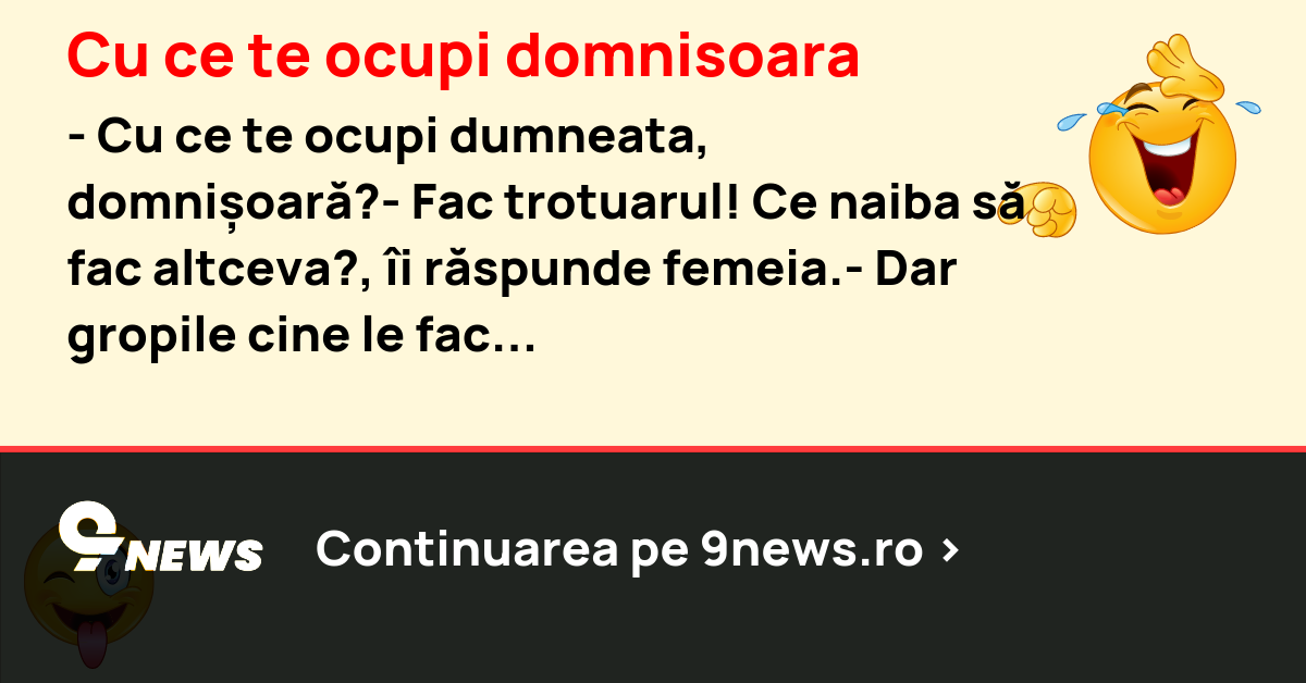 Cu ce te ocupi domnisoara