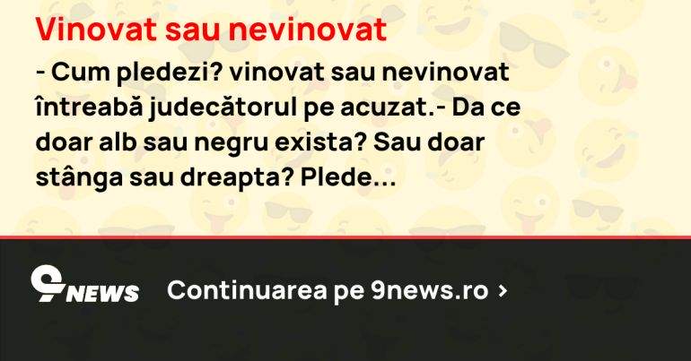 Vinovat sau nevinovat