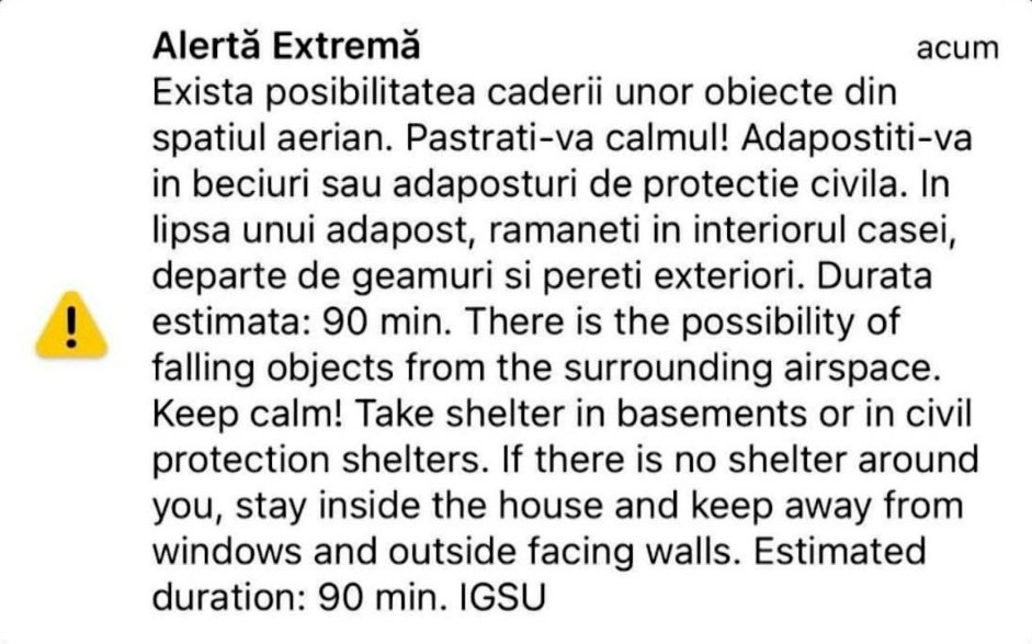 Noi bombardamente la granița cu România. S-a emis mesaje Ro-Alert în Tulcea și Galați