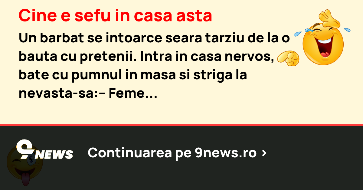 Cine e sefu in casa asta
