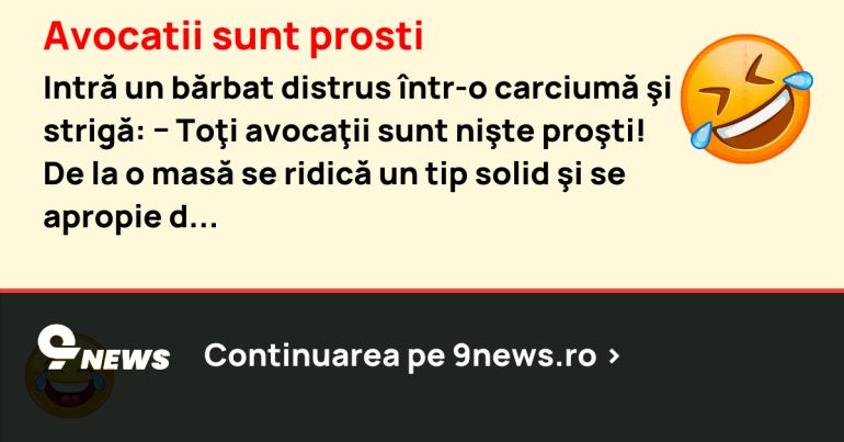 Avocatii sunt prosti