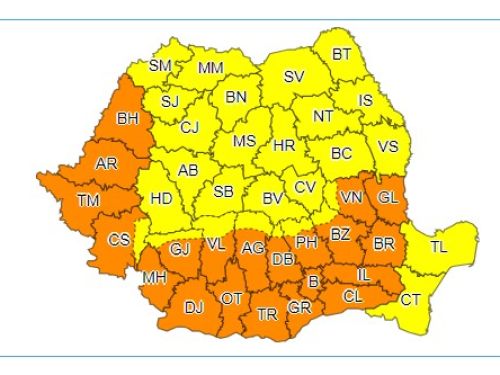 Cod portocaliu de caniculă, în România, în zilele următoare. Meteorologii: ce e mai rău încă n-a venit