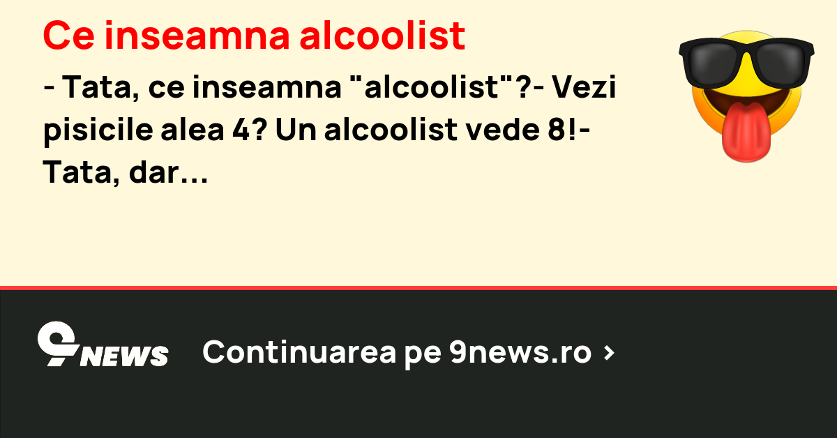 Ce inseamna alcoolist