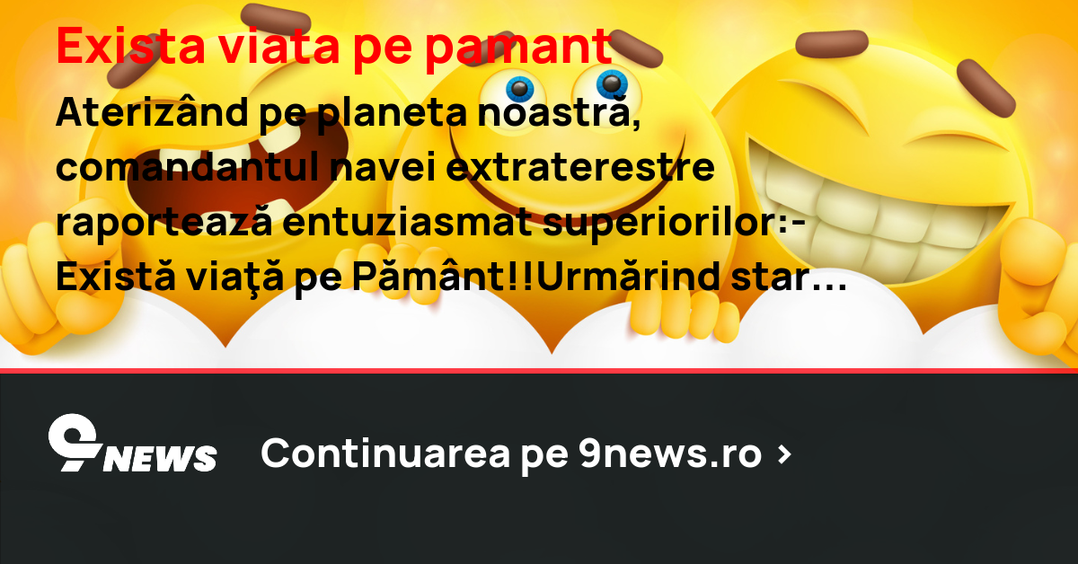 Exista viata pe pamant