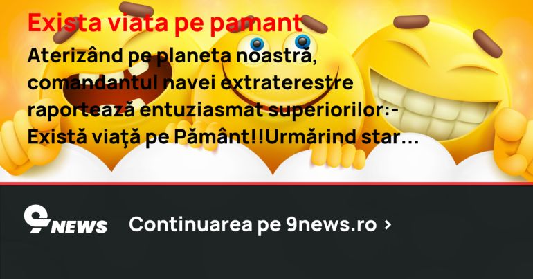 Exista viata pe pamant
