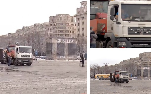 Un singur tractor în Piaţa Constituţiei, la protestul fermierilor și transportatorilor. Explicațiile unui miting ratat