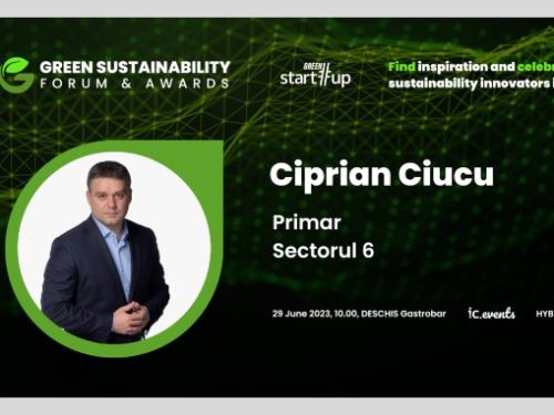 Ciprian Ciucu vine pe 29 iunie la Green Start-Up Sustainability Forum & Awards
