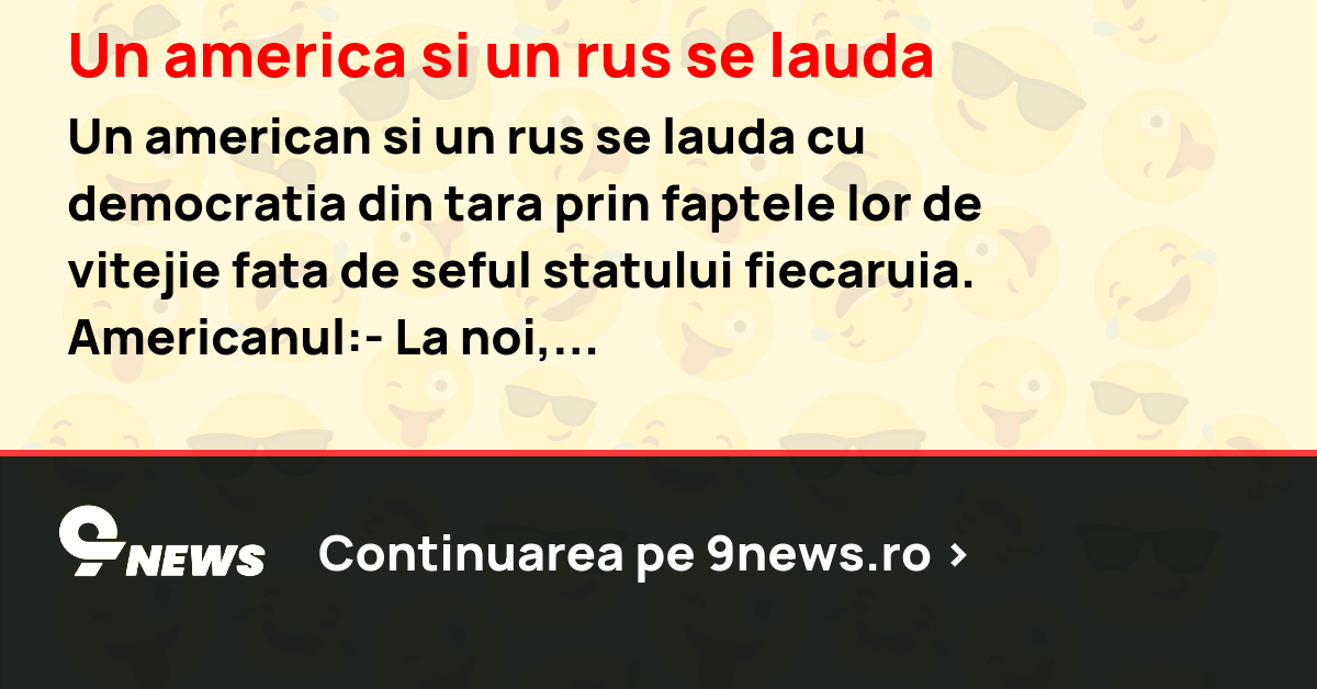 Un america si un rus se lauda