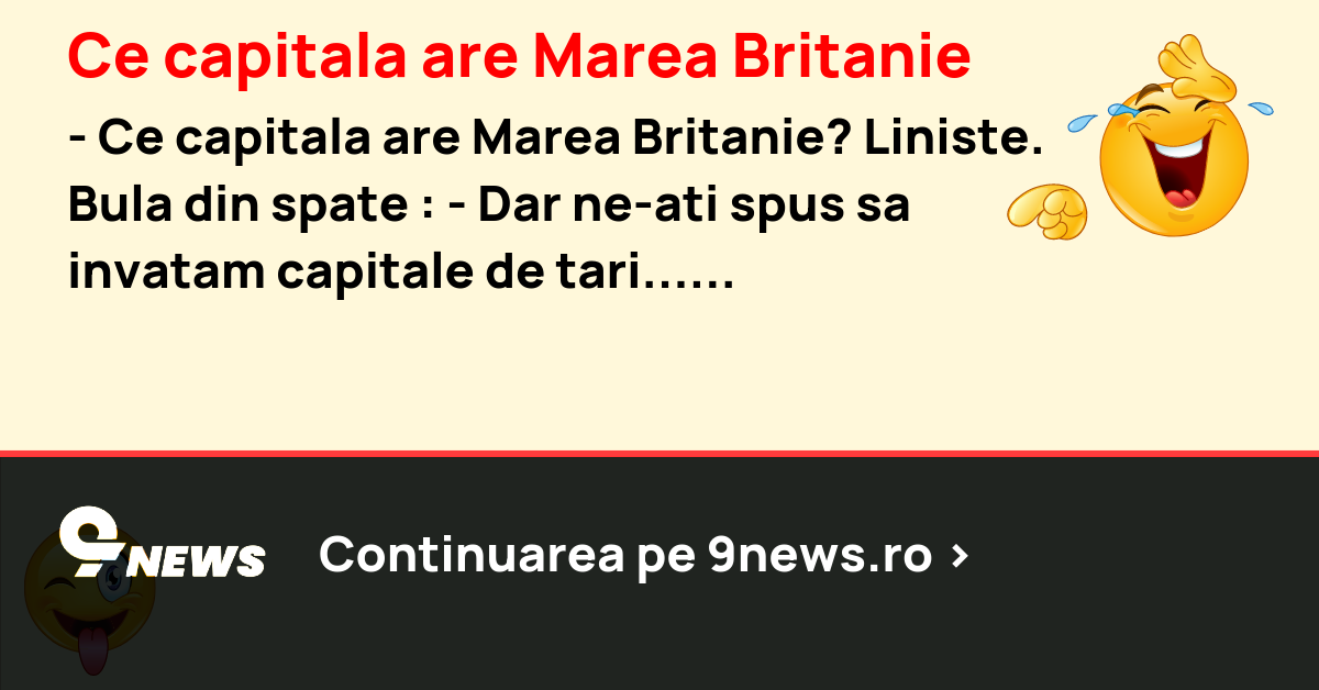 Ce capitala are Marea Britanie