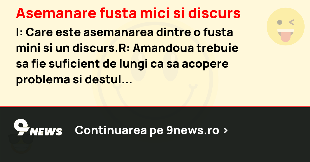 Asemanare fusta mici si discurs