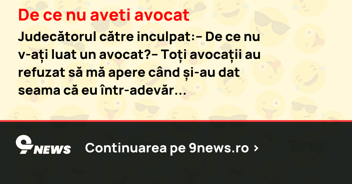 De ce nu aveti avocat