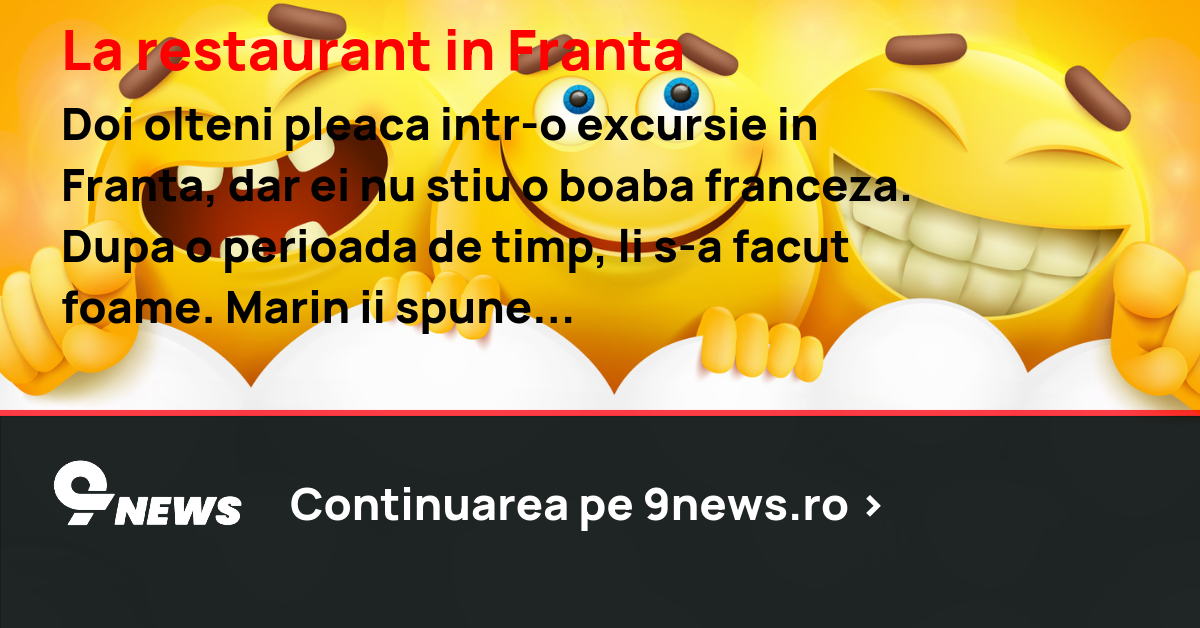 La restaurant in Franta