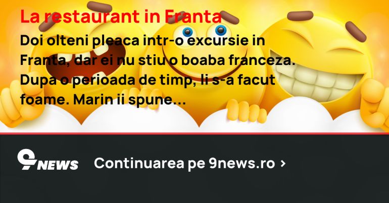 La restaurant in Franta