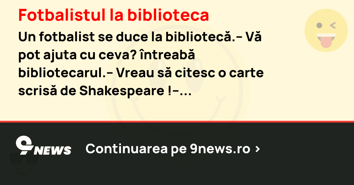 Fotbalistul la biblioteca