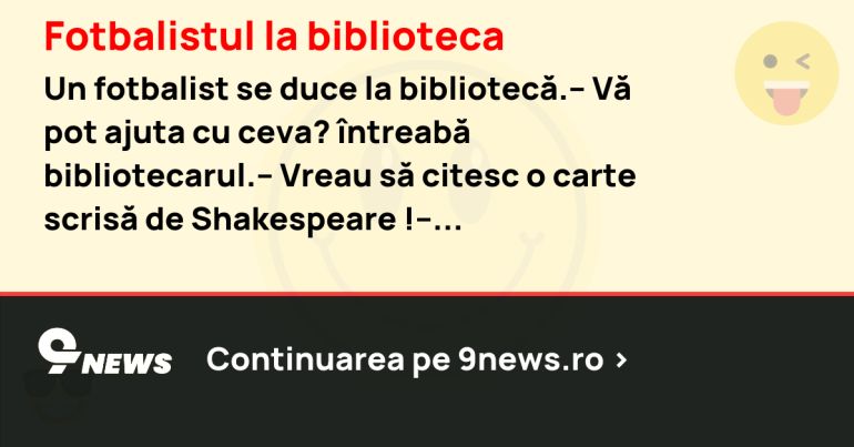 Fotbalistul la biblioteca
