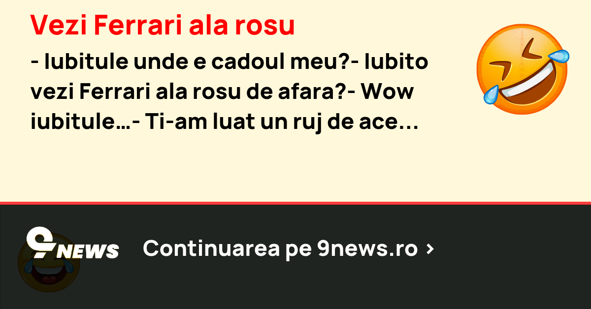 Vezi Ferrari ala rosu
